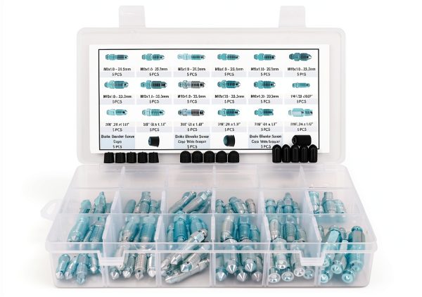 Bleeder Screw Kit Dsnaduo Auto 90pcs SAE Metric-3