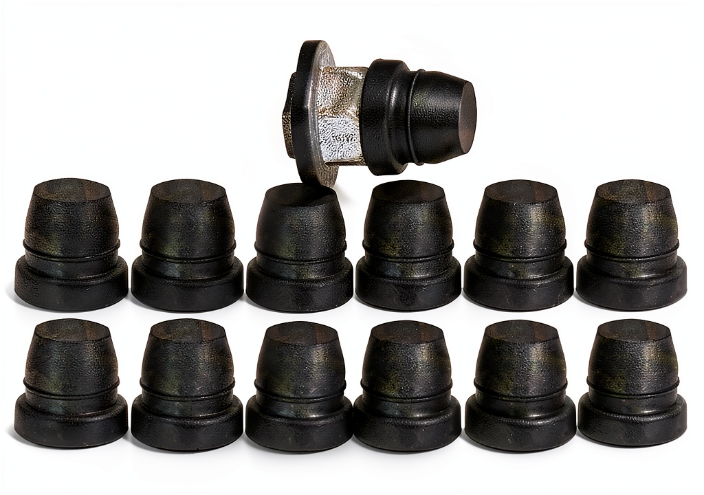 Installing rubber brake bleeder caps on a car brake system