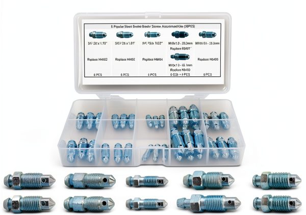 Automotive Wheel Cylinder Bleeder Brake Screws by abczok-0