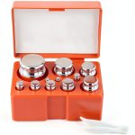 Calibration Weights Set SEUNMUK 12‑Piece M1 Plated Scale with Tweezers-0