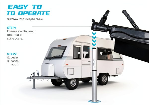 Calibrated Nose Weight Gauge H-YEEU Caravan Trailer Scale 750lb Silver-2