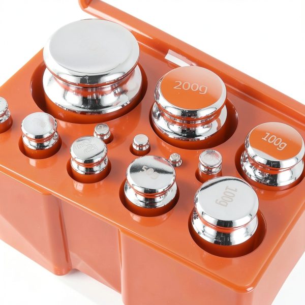 Calibration Weights Set SEUNMUK 12‑Piece M1 Plated Scale with Tweezers-2